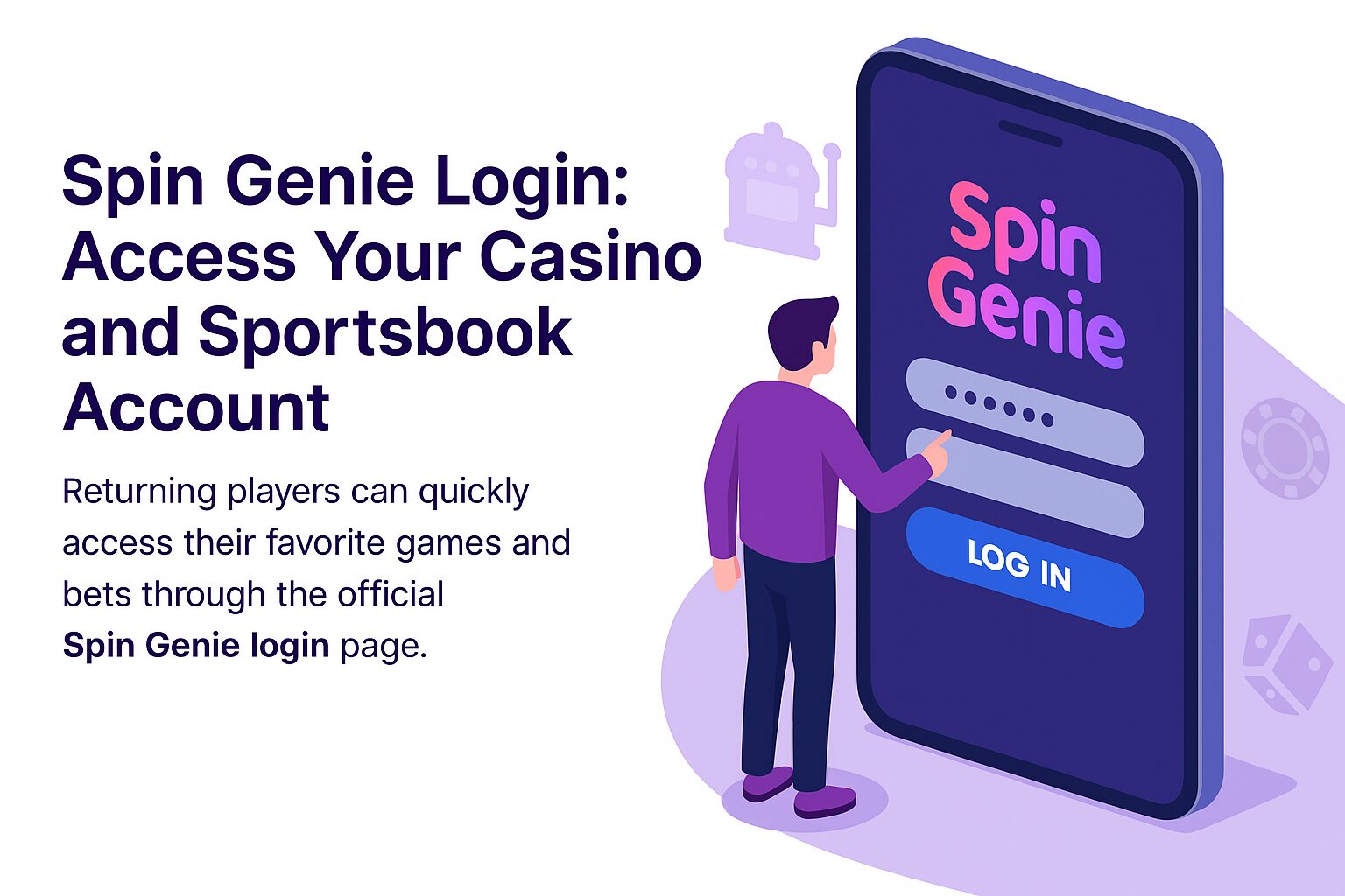 Spin Genie Login Visual